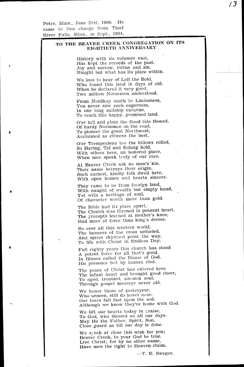  Source: Blair Press Topics: Church History Date: 1929-08-20