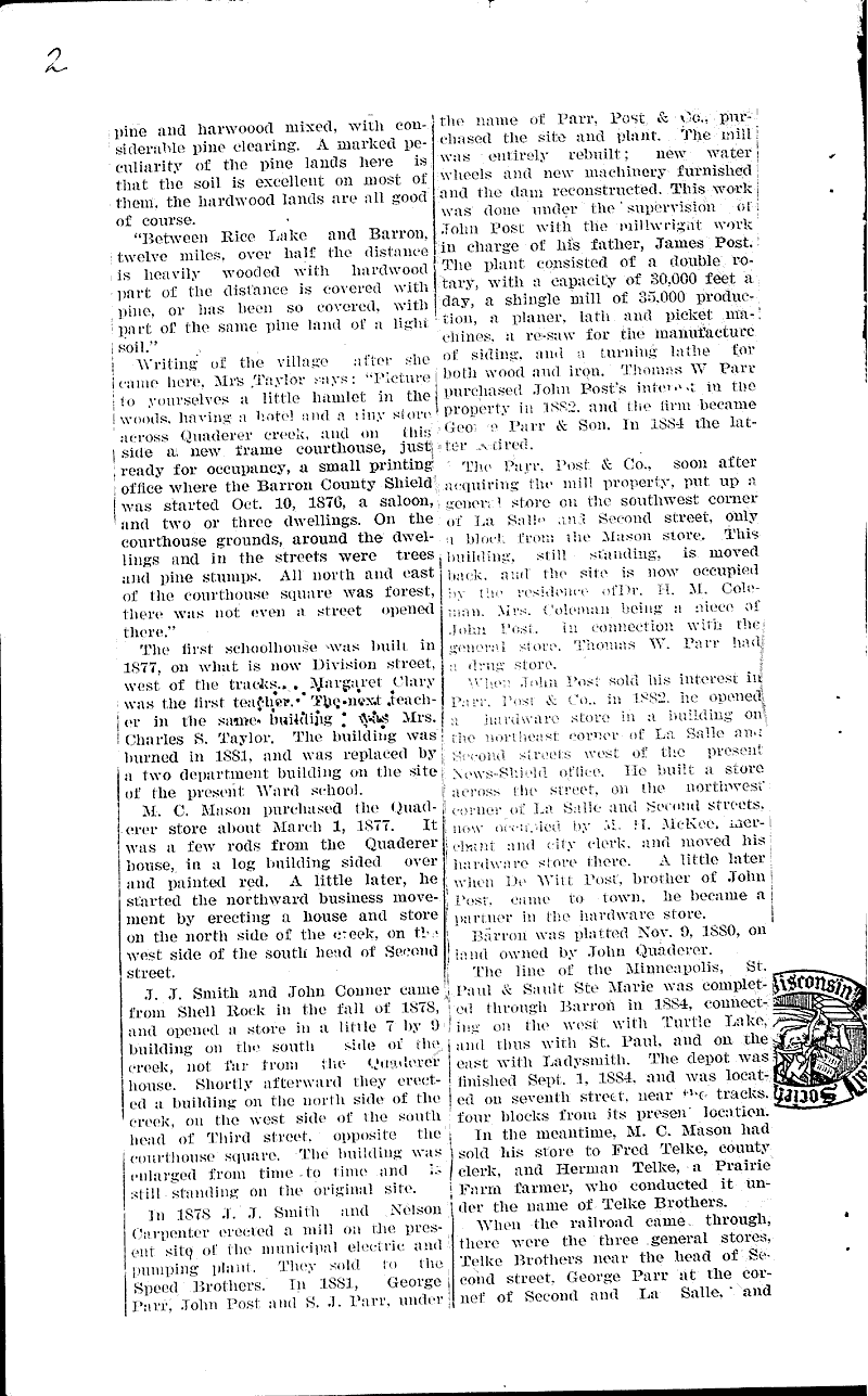  Source: Barron County Shield Topics: Transportation Date: 1922-03-17