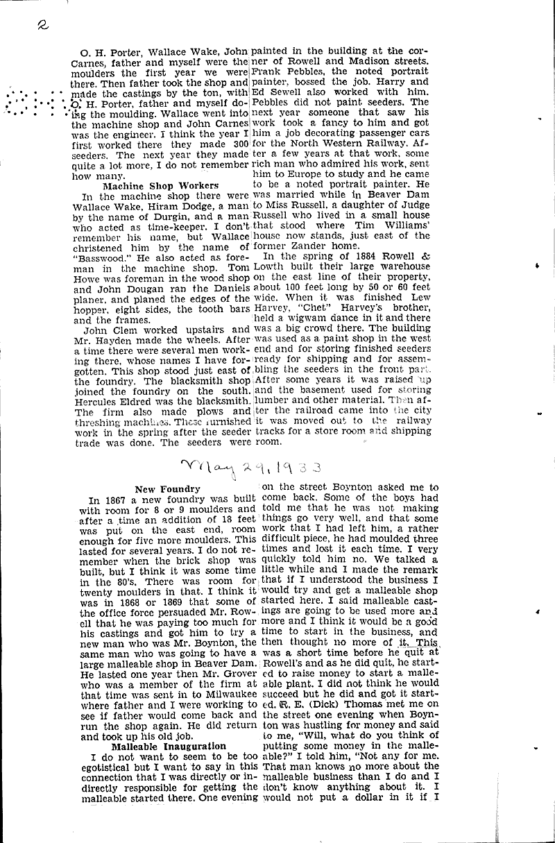  Source: Beaver Dam Daily Citizen Date: 1938-05-27