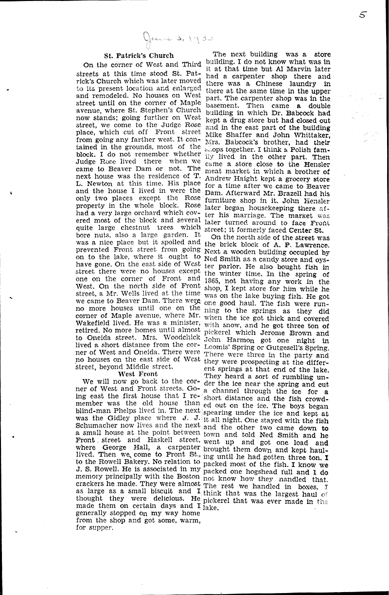  Source: Beaver Dam Daily Citizen Date: 1938-05-27