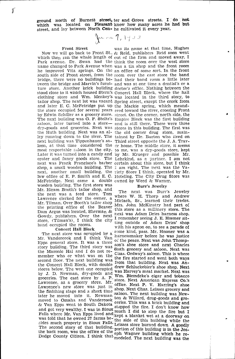  Source: Beaver Dam Daily Citizen Date: 1938-05-27