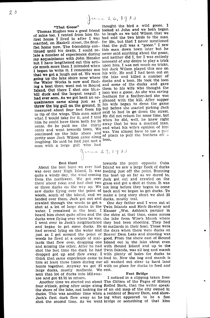  Source: Beaver Dam Daily Citizen Date: 1938-05-27