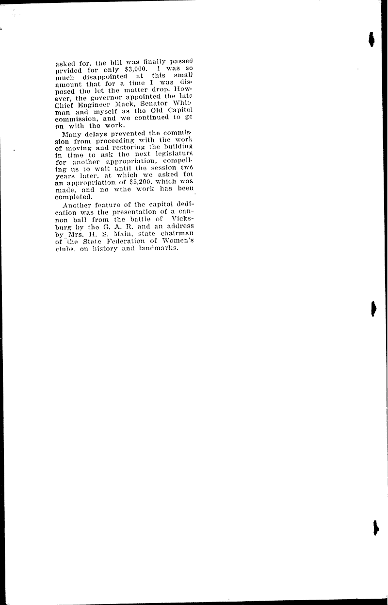 Veteran plattville editor plays leading role in drive to preserve the first state capitol Source: Wisconsin State Journal Topics: Architecture Date: 1924-06-08