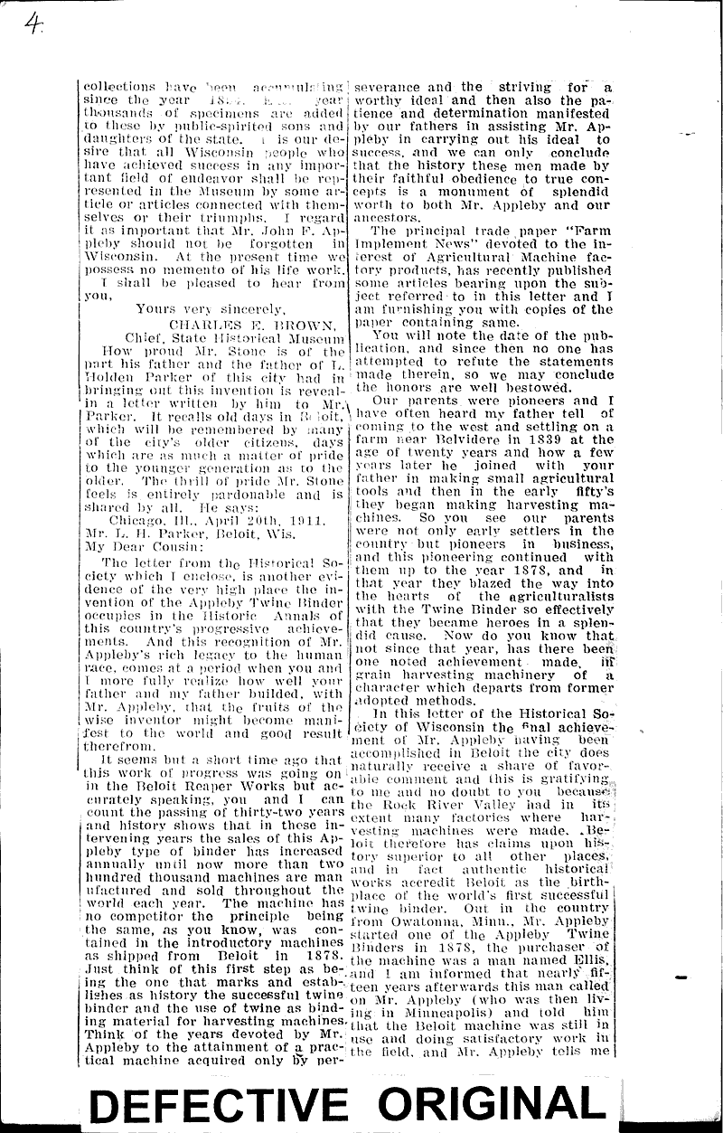  Source: Beloit Daily News Topics: Industry Date: 1911-06-01
