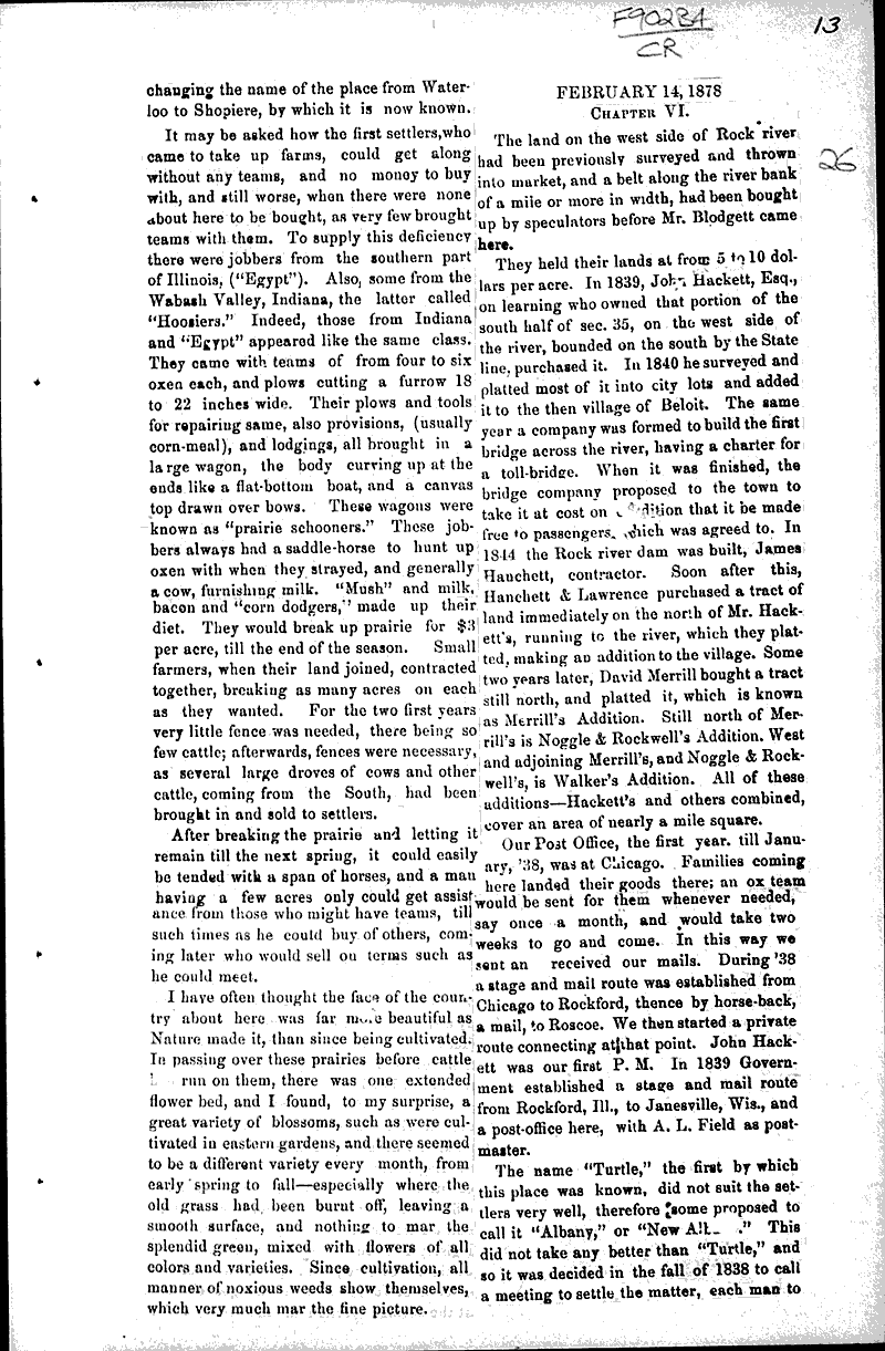  Source: Beloit Free Press Date: 1878-01-03