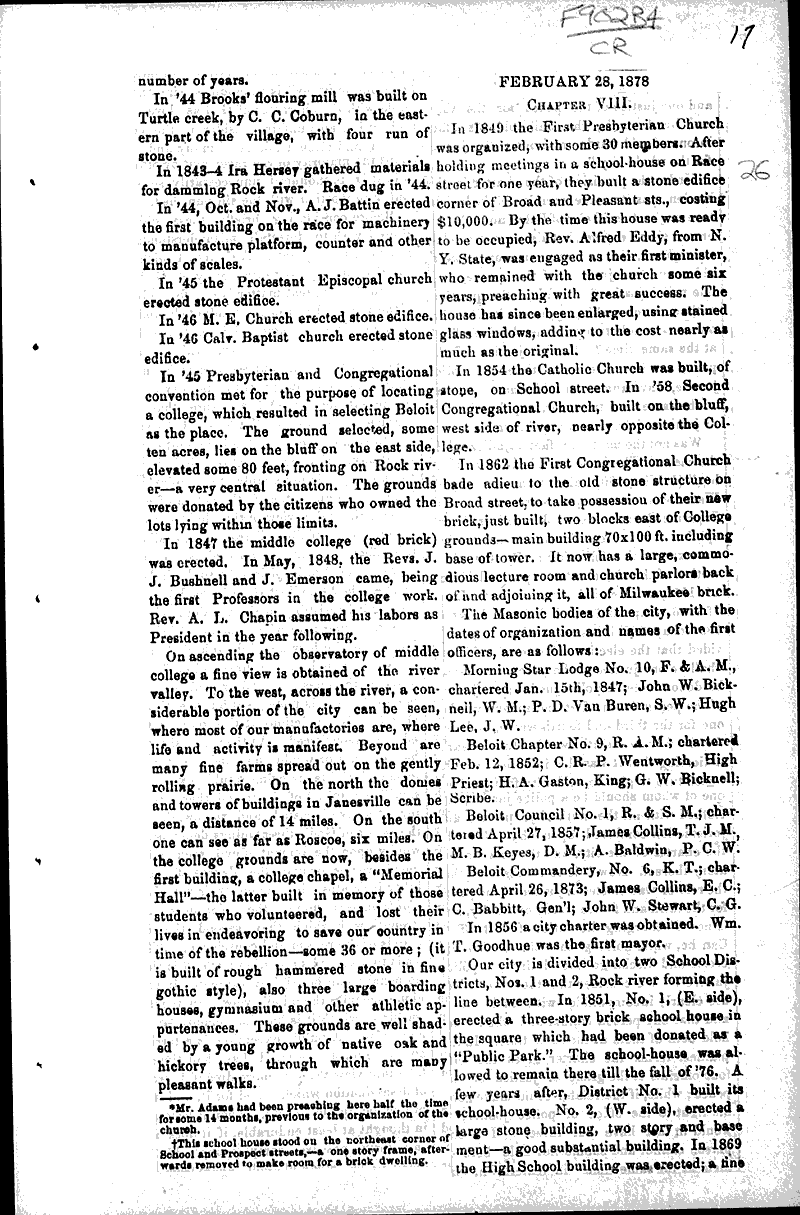  Source: Beloit Free Press Date: 1878-01-03