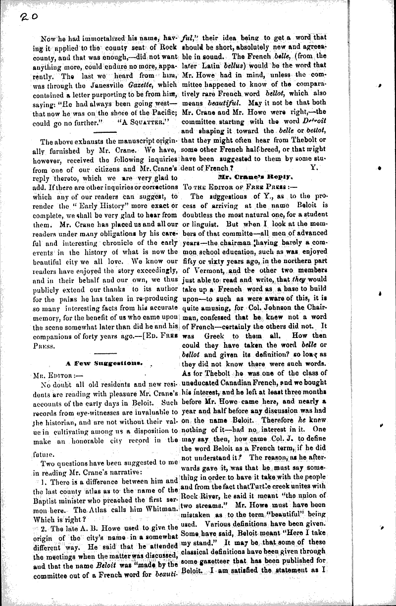 Source: Beloit Free Press Date: 1878-01-03
