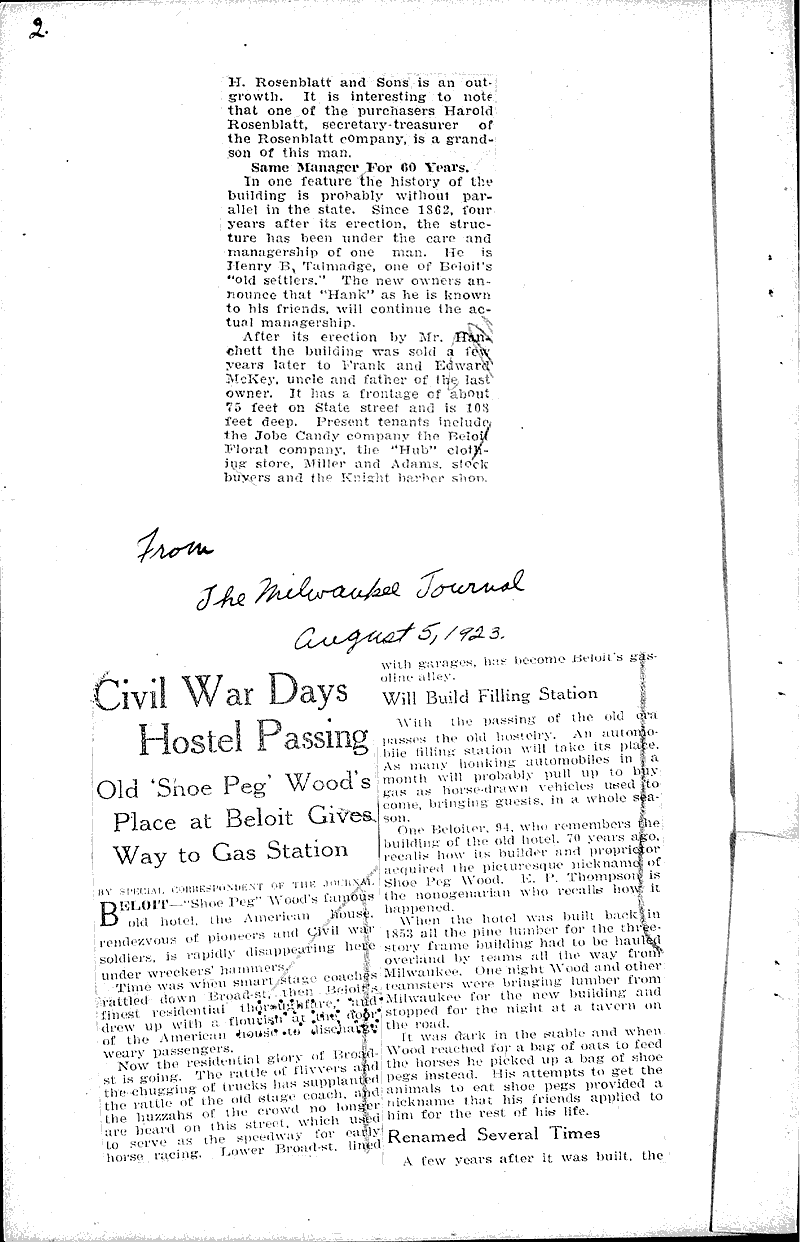  Source: Beloit Daily News Topics: Architecture Date: 1922-10-24