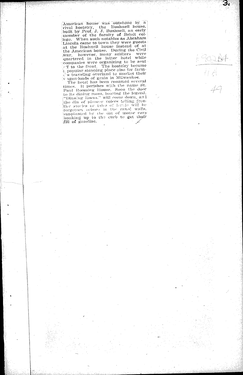  Source: Beloit Daily News Topics: Architecture Date: 1922-10-24