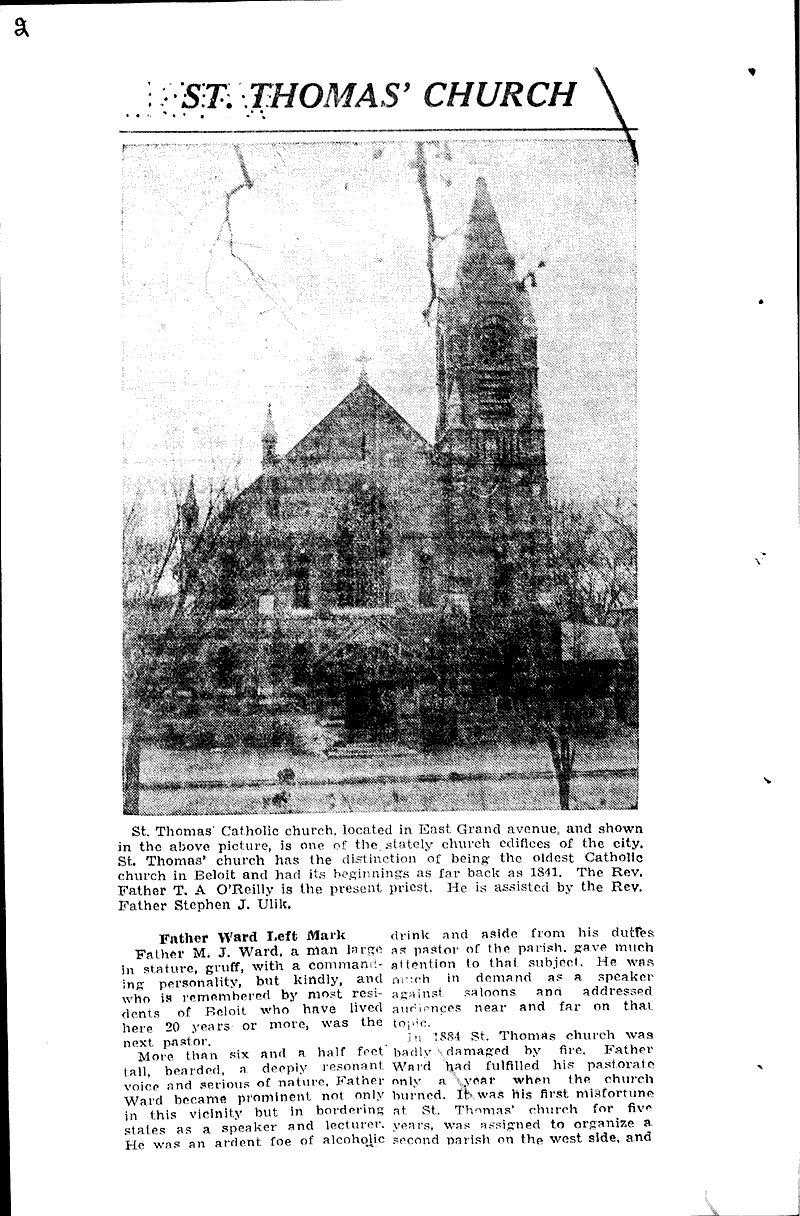  Source: Beloit Daily News Topics: Church History Date: 1935-01-12