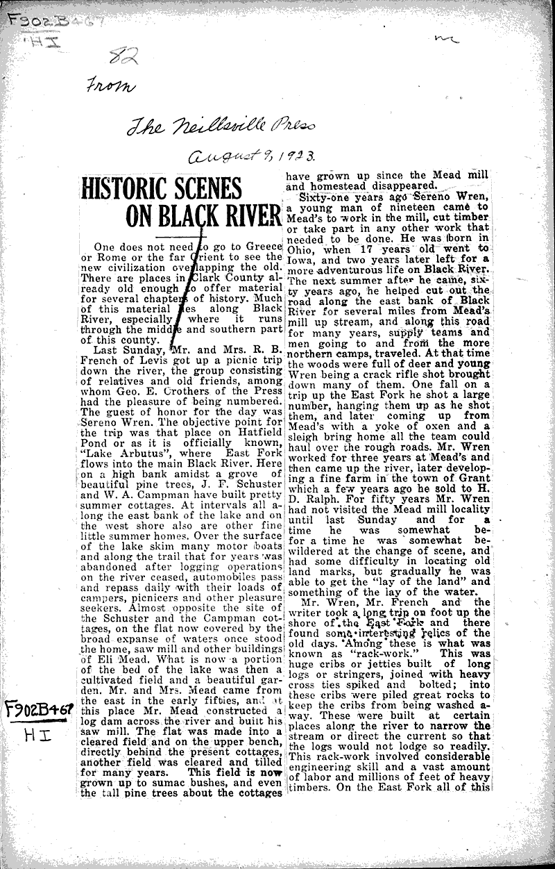  Source: Neillsville Press Topics: Voyages and Travels Date: 1923-08-09