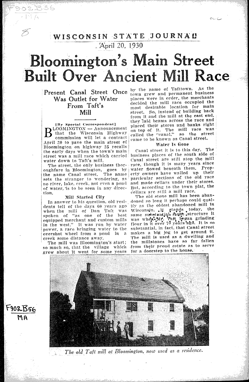  Source: Wisconsin State Journal Topics: Industry Date: 1930-04-20