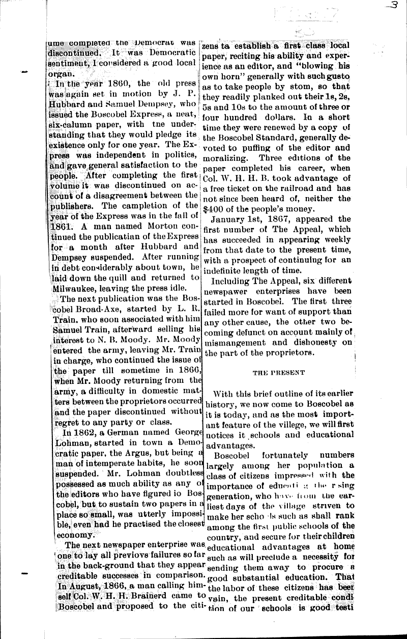  Source: Boscobel Sentinel Date: 1910-07-20