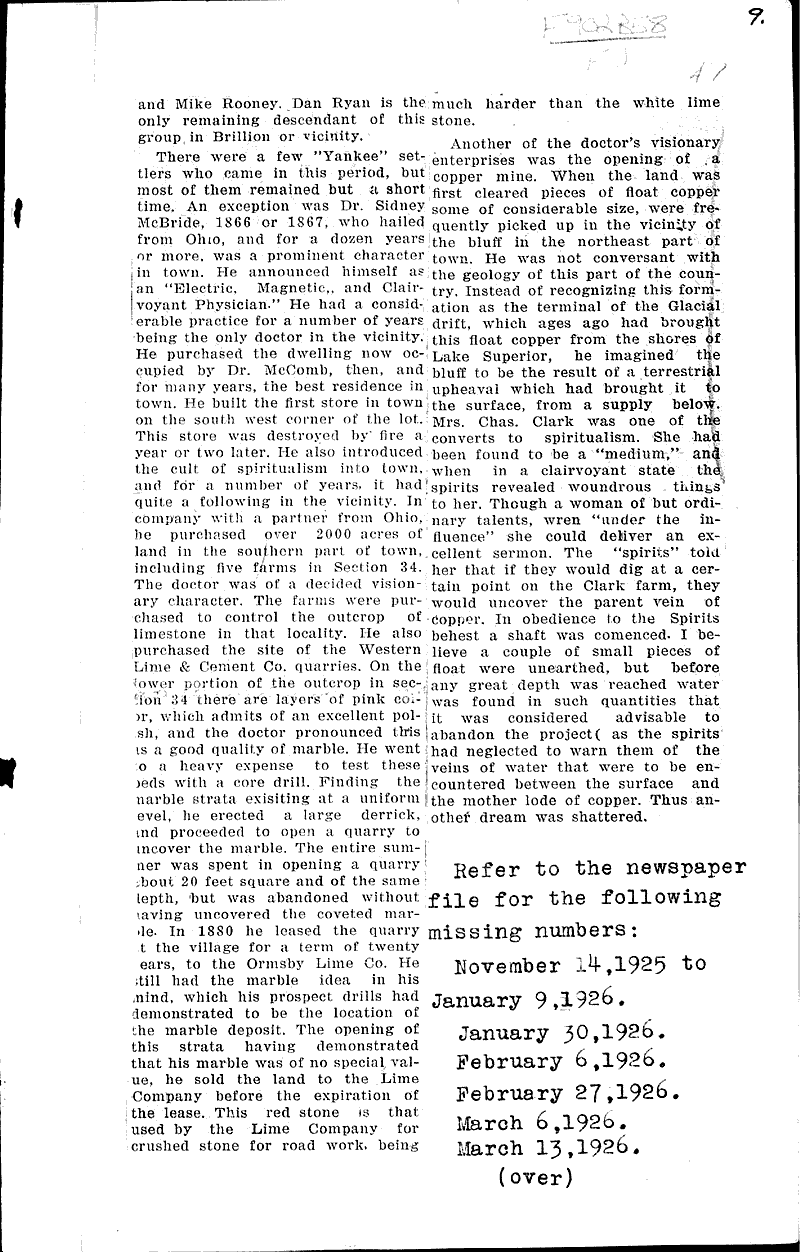  Source: Chilton Times Date: 1926-01-16