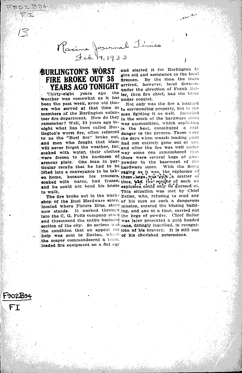  Source: Racine Journal-Times Date: 1933-02-14