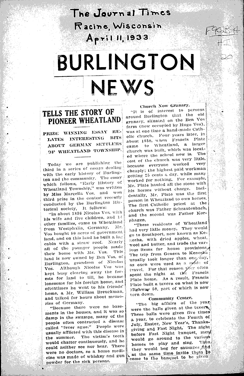  Source: Racine Journal-Times Date: 1933-04-11