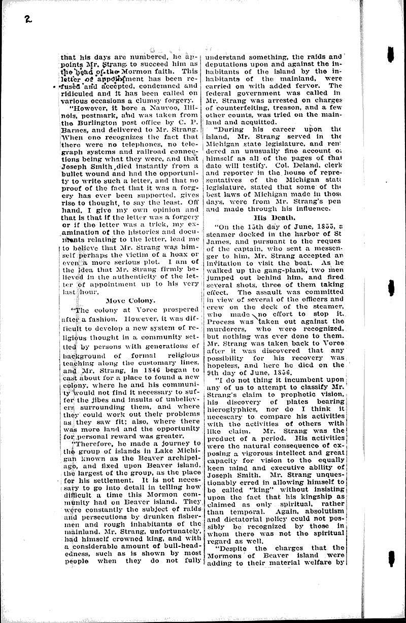  Source: Racine Journal-News Topics: Church History Date: 1930-04-08