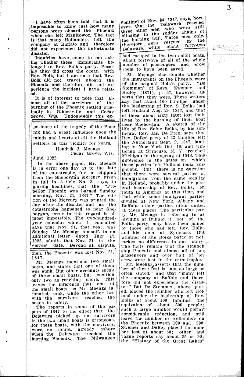 Source: Sheboygan Telegram Topics: Voyages and Travels Date: 1922-09-21