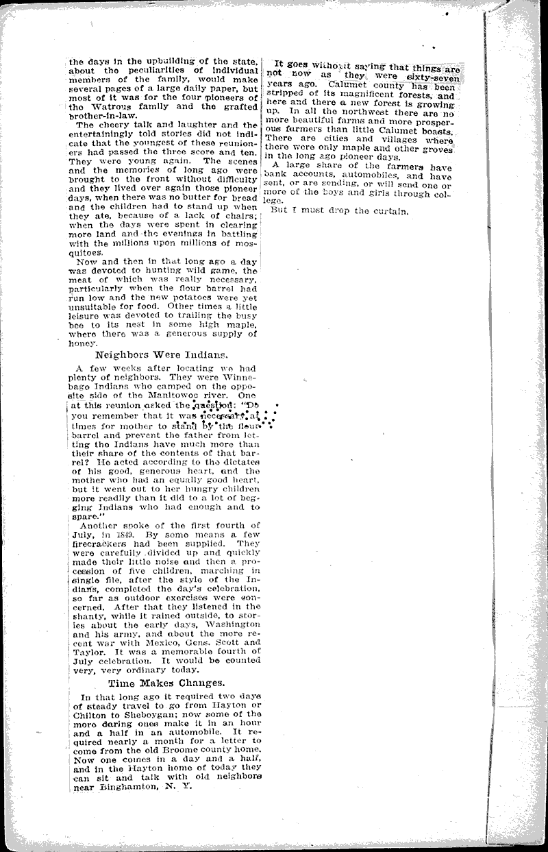Watrous family enjoys reunion Source: Milwaukee Sentinel Topics: Immigrants Date: 1916-07-10