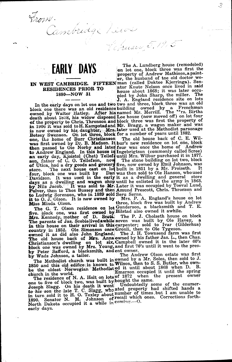  Source: Cambridge News Date: 1915-02-05