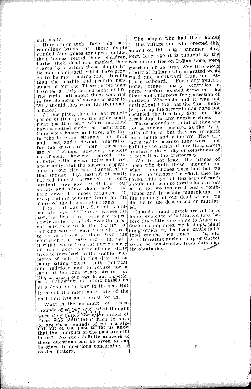  Source: Eau Claire Leader Topics: Indians and Native Peoples Date: 1916-02-27