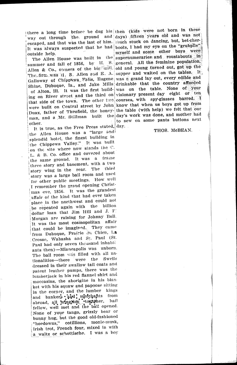 More on the Allen house fire Newspaper Article/Clipping Wisconsin Historical Society