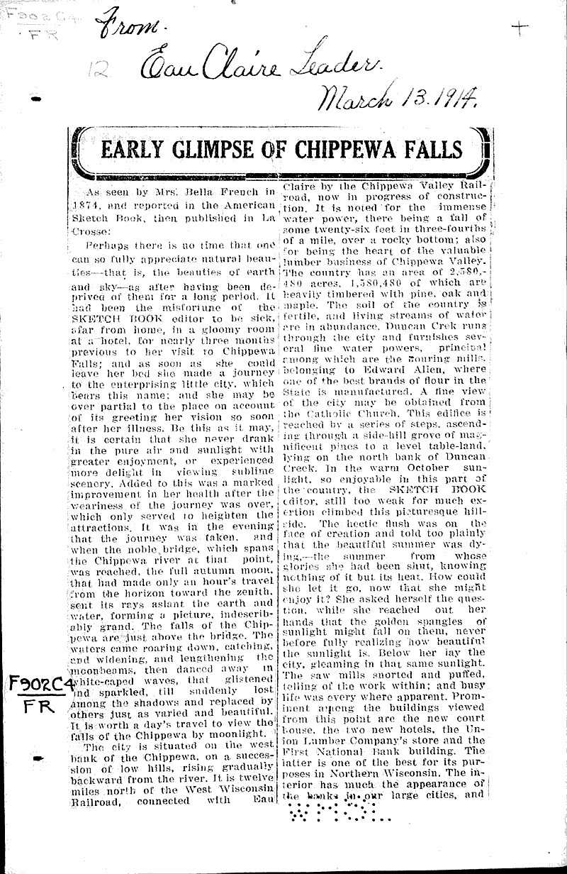  Source: Eau Claire Leader Date: 1914-03-13