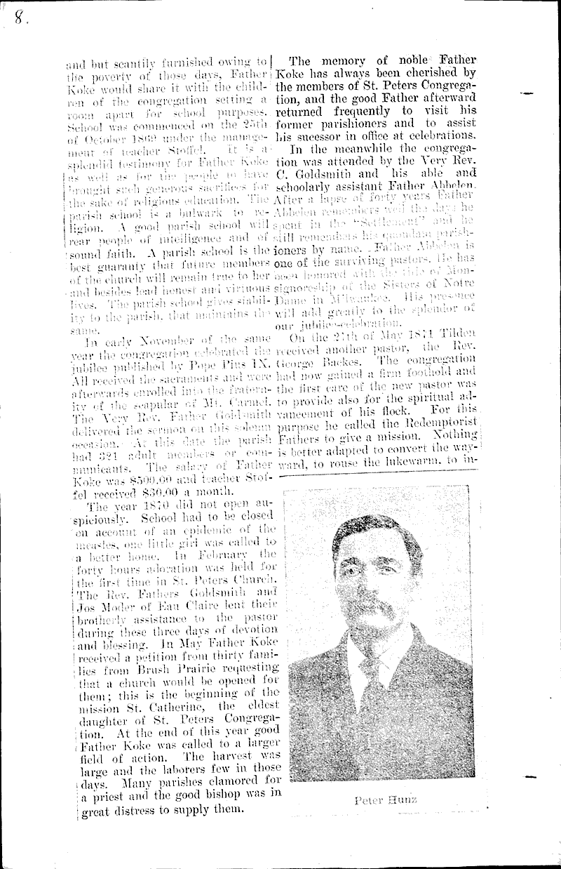  Source: Chippewa Sentinel Topics: Church History Date: 1910-08-25