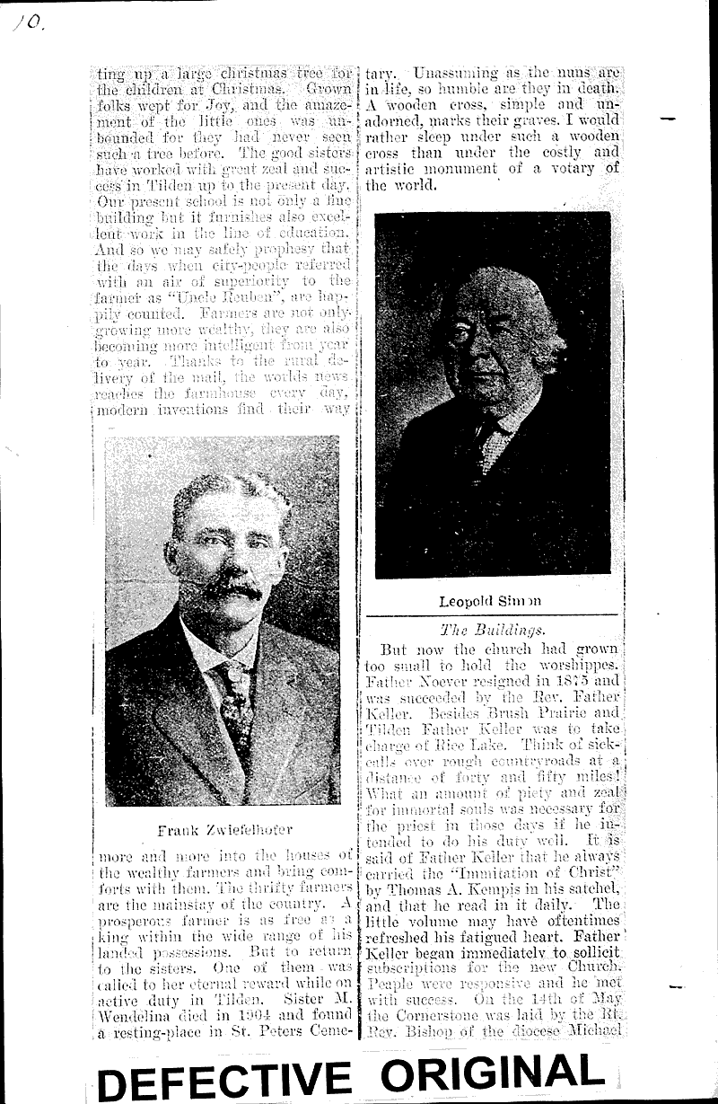  Source: Chippewa Sentinel Topics: Church History Date: 1910-08-25