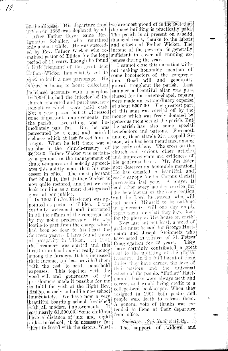  Source: Chippewa Sentinel Topics: Church History Date: 1910-08-25