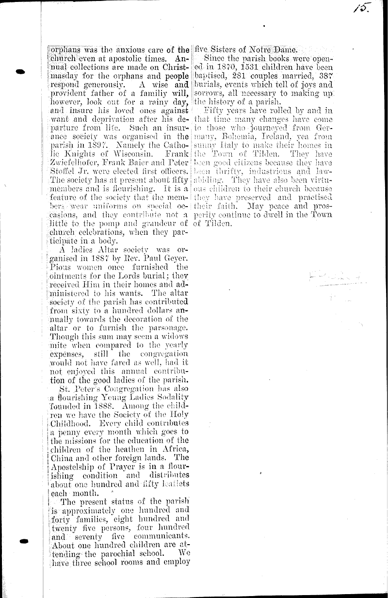  Source: Chippewa Sentinel Topics: Church History Date: 1910-08-25