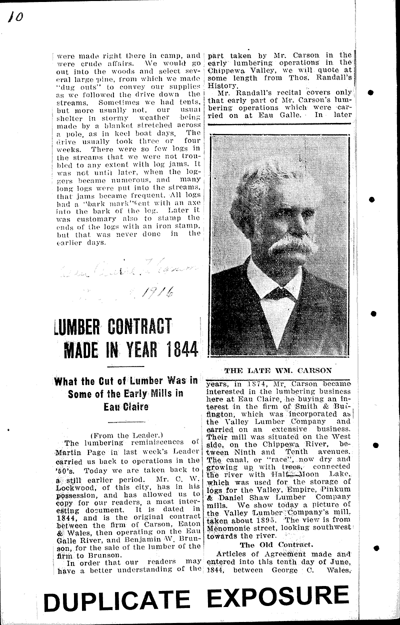 Source: Eau Claire Telegram Topics: Industry Date: 1916-02-02