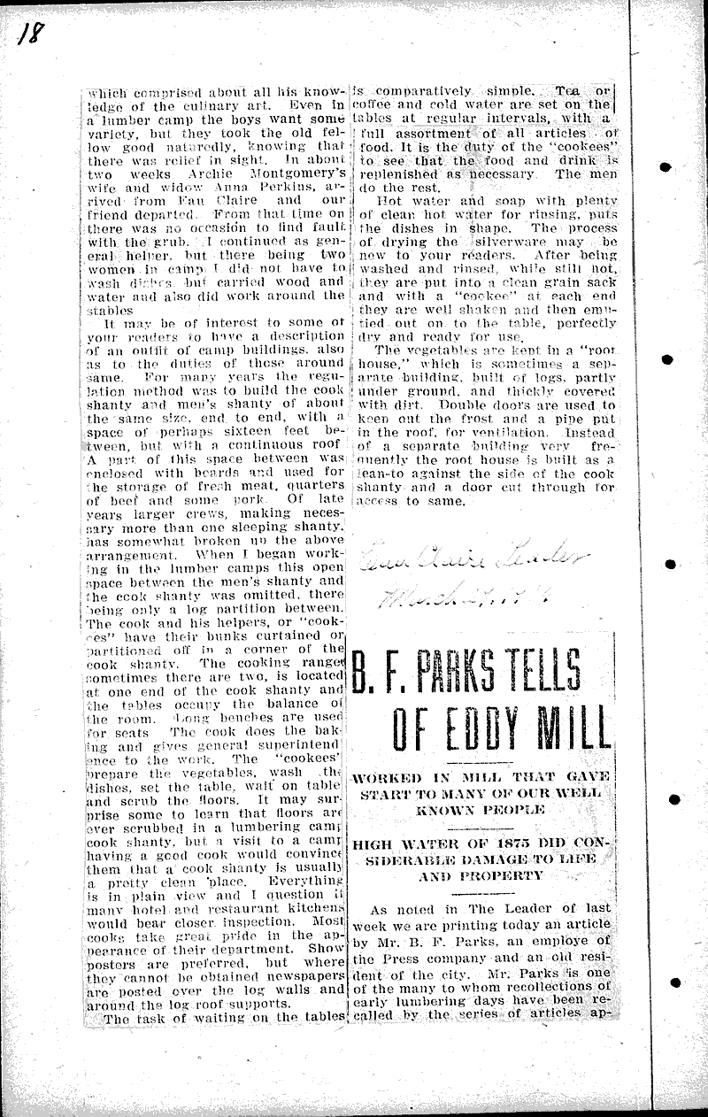  Source: Eau Claire Telegram Topics: Industry Date: 1916-02-02