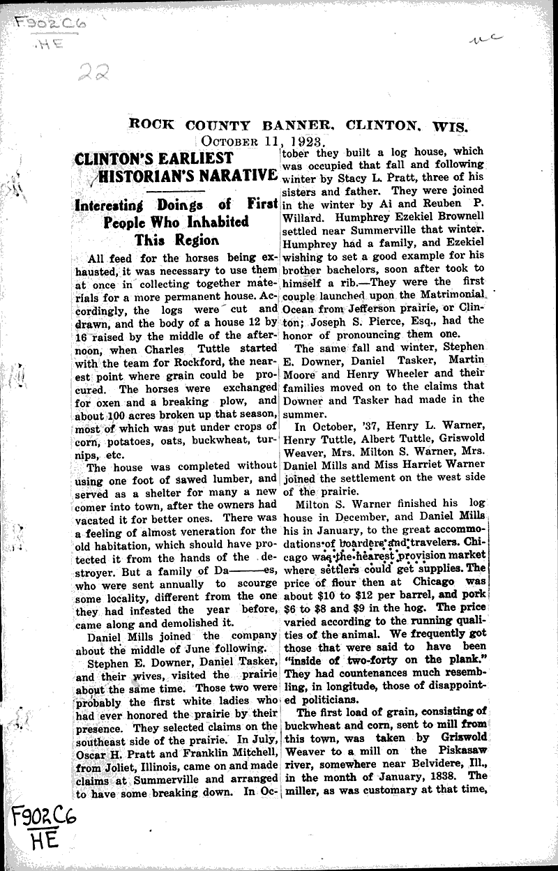  Source: Rock County Banner Date: 1923-10-11