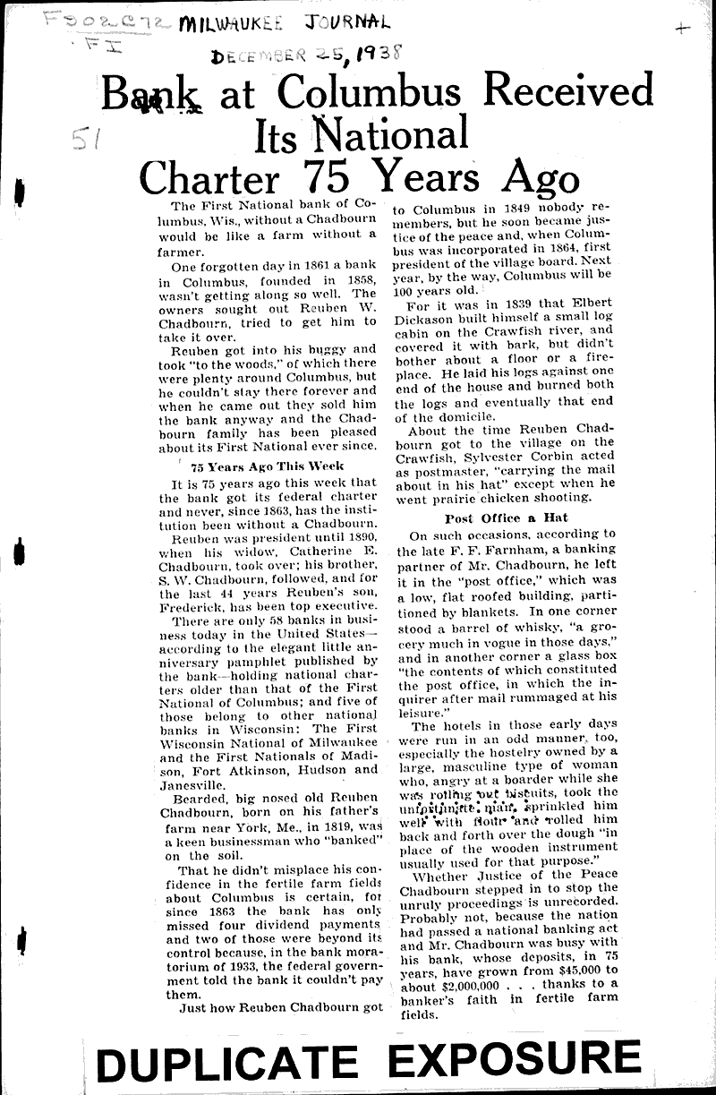  Source: Milwaukee Journal Date: 1938-12-25