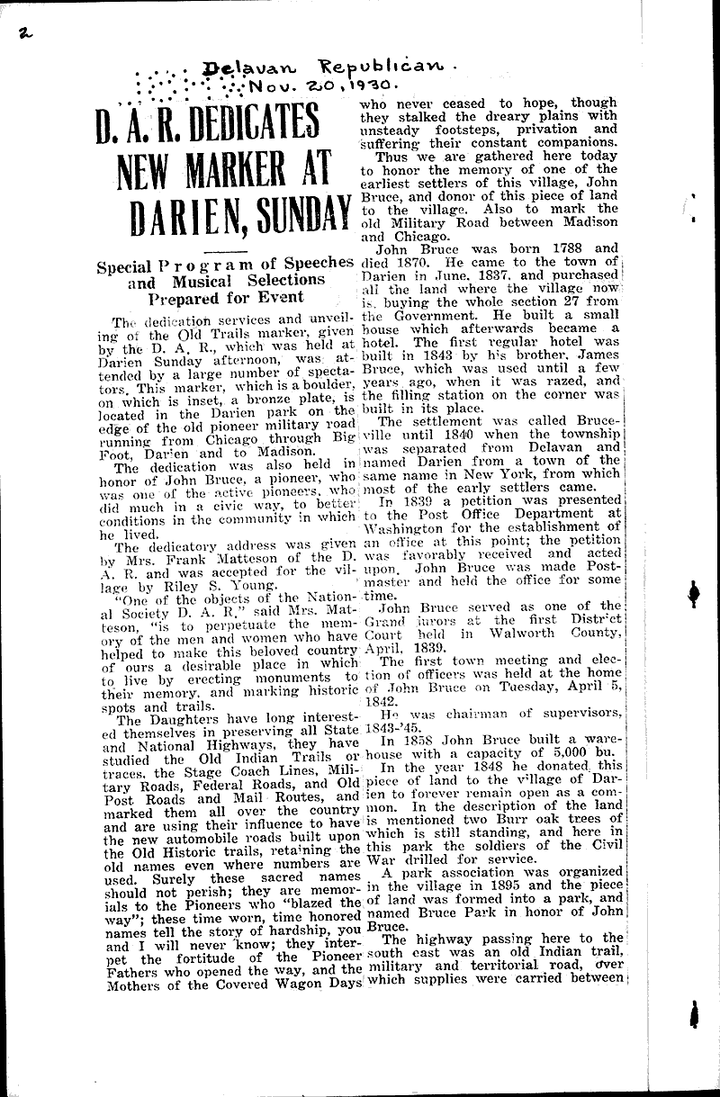  Source: Beloit Daily News Topics: Social and Political Movements Date: 1930-11-11