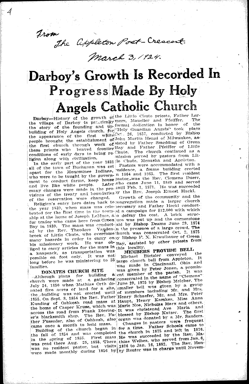  Source: Chilton Times Topics: Church History Date: 1923-08-18