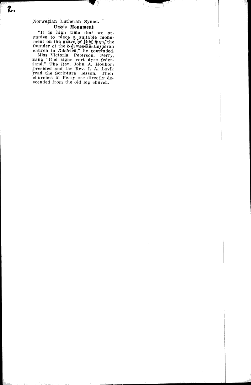 1500 Hear story of log church founder Source: Wisconsin State Journal Topics: Church History Date: 1933-09-11