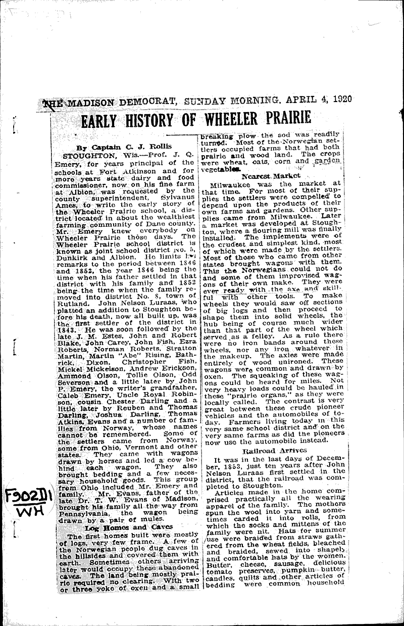  Source: Madison Democrat Topics: Industry Date: 1920-04-04