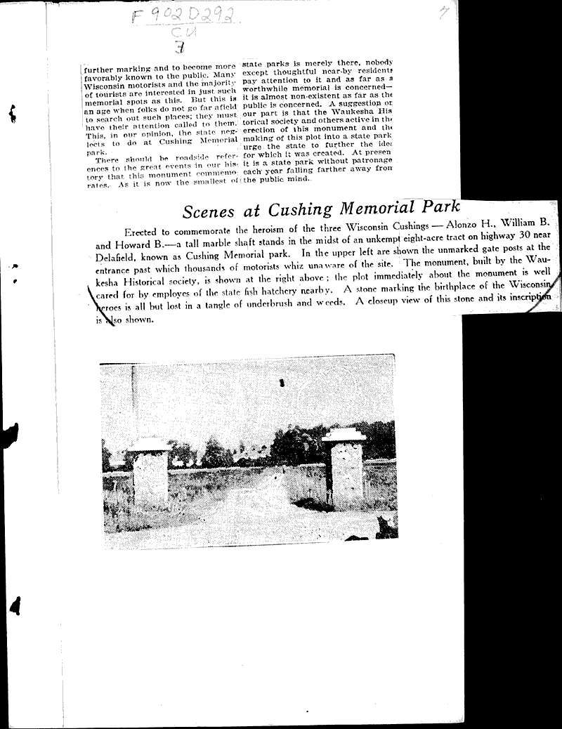  Source: La Crosse Tribune Topics: Civil War Date: 1926-04-17