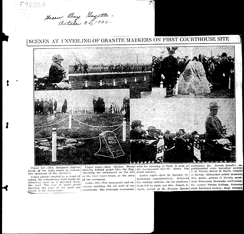  Source: Green Bay Gazette Topics: Architecture Date: 1925-10-21