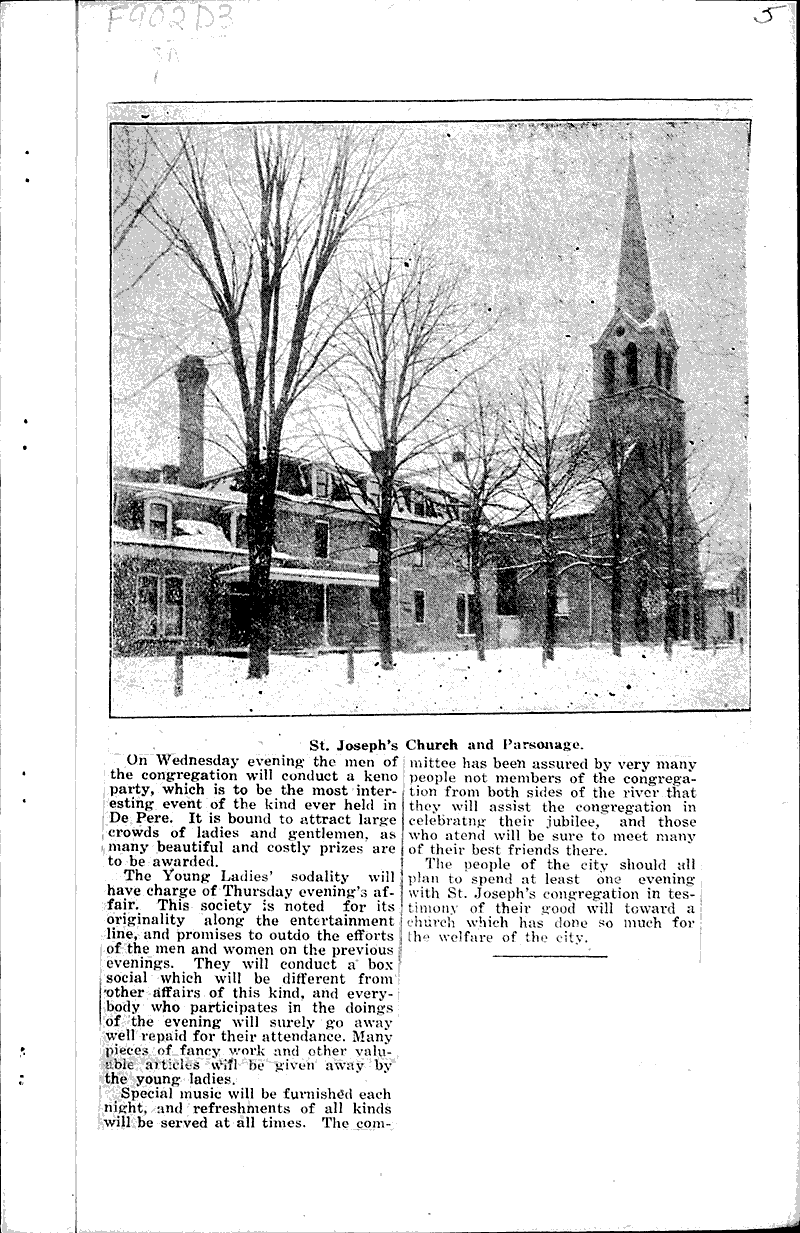  Source: Brown County Democrat Topics: Church History Date: 1920-12-23