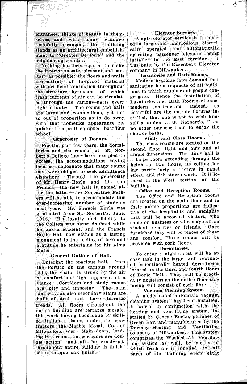  Source: De Pere Democrat Topics: Church History Date: 1917-08-17