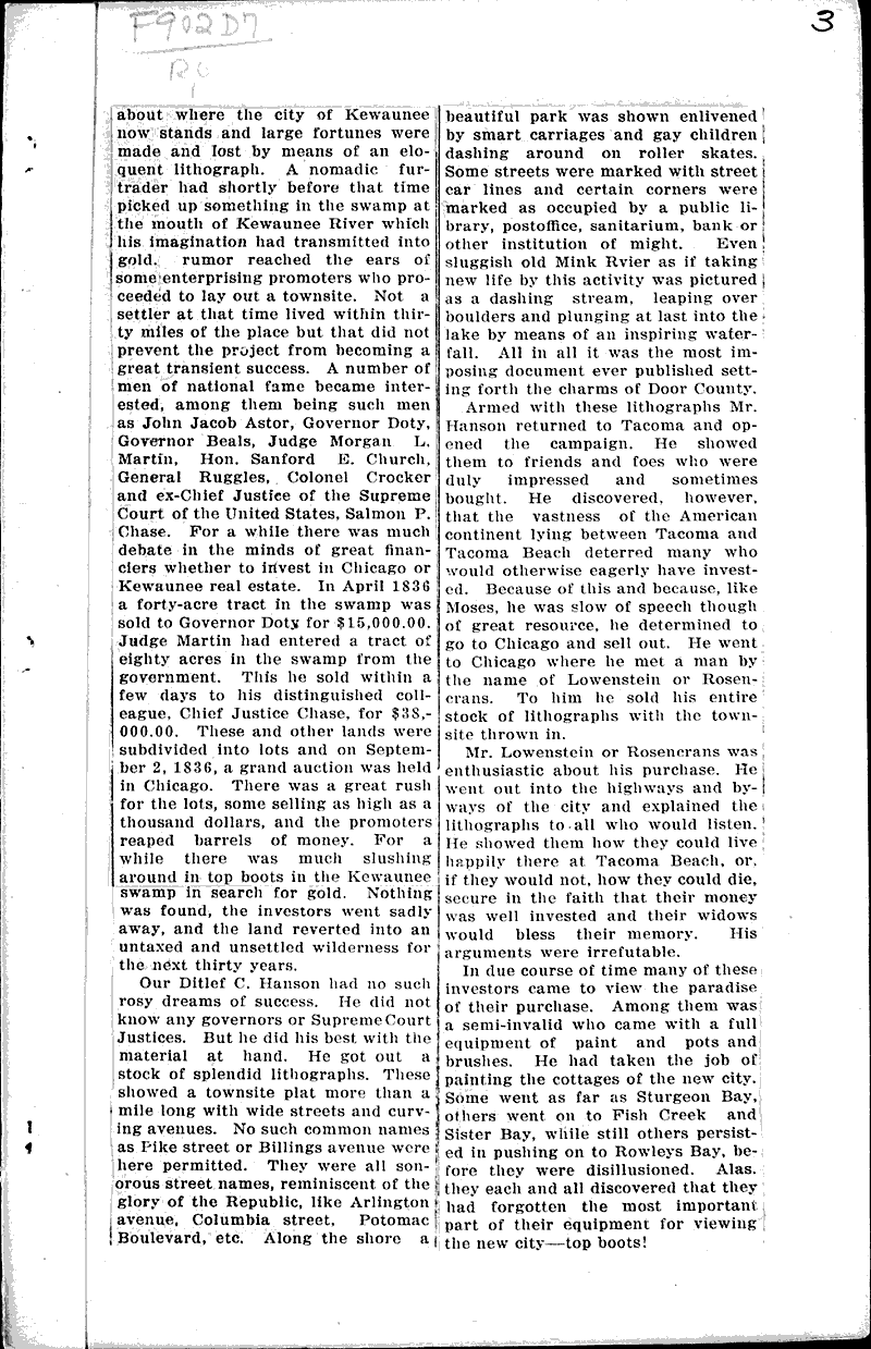  Source: Door County Democrat Topics: Industry Date: 1916-11-24