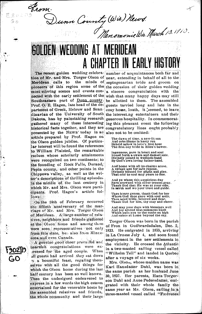  Source: Dunn County News Topics: Immigrants Date: 1910-03-10