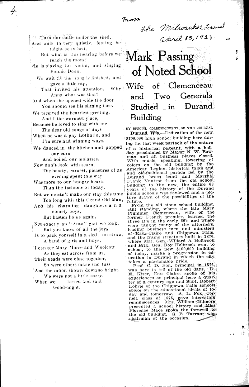  Source: Durand Entering Wedge Topics: Government and Politics Date: 1914-12-12