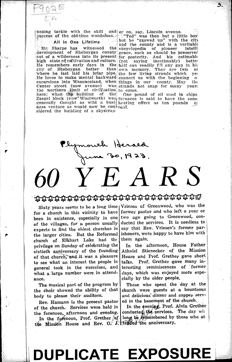  Source: Sheboygan Telegram Topics: Voyages and Travels Date: 1921-10-27