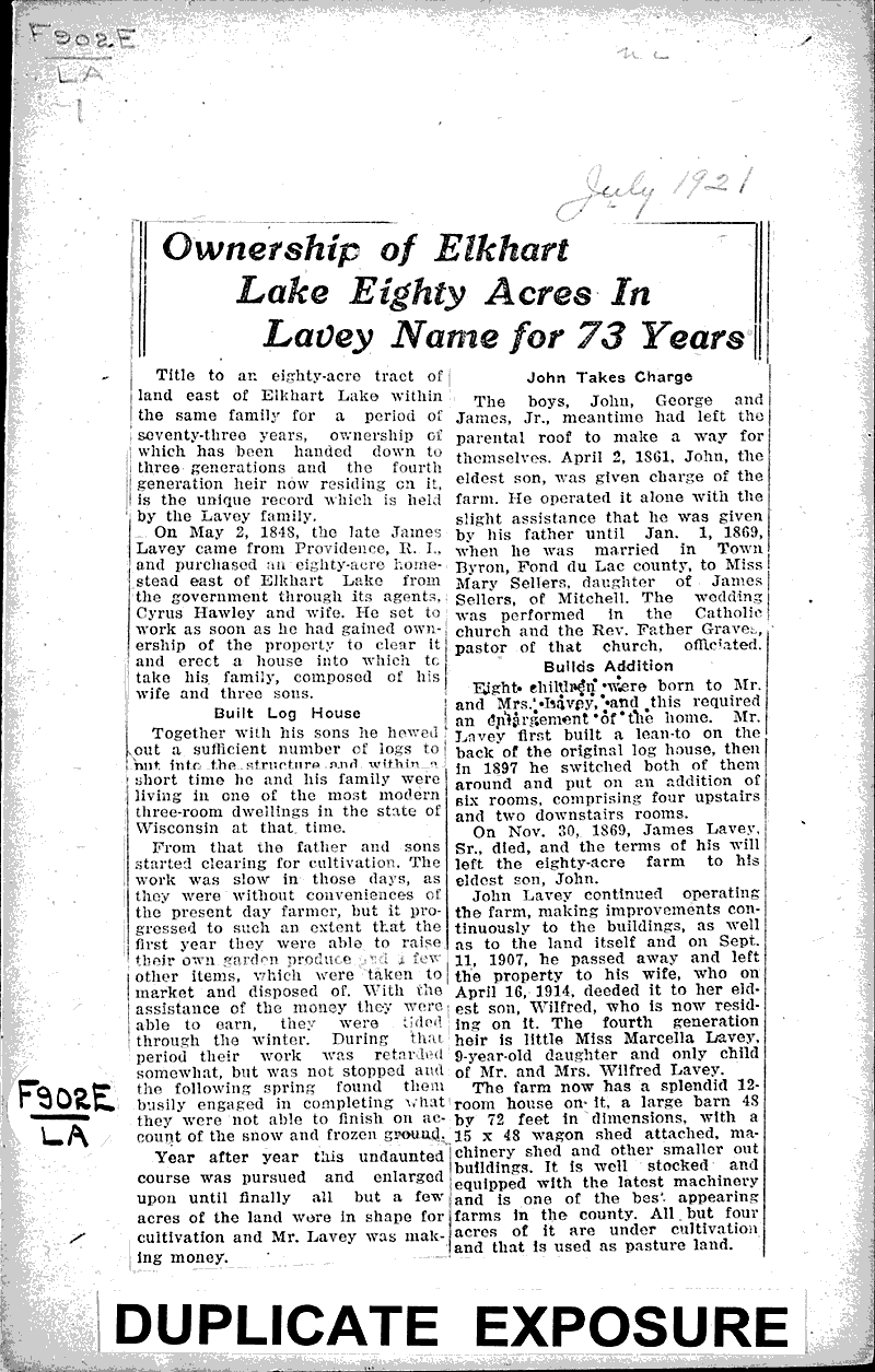  Topics: Government and Politics Date: 1921-07-??