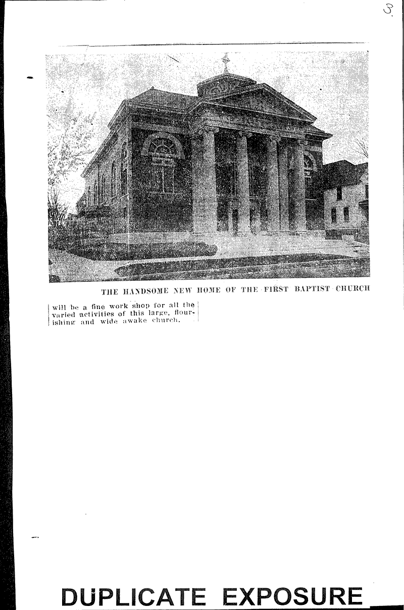  Source: Eau Claire Telegram Topics: Church History Date: 1912-11-18
