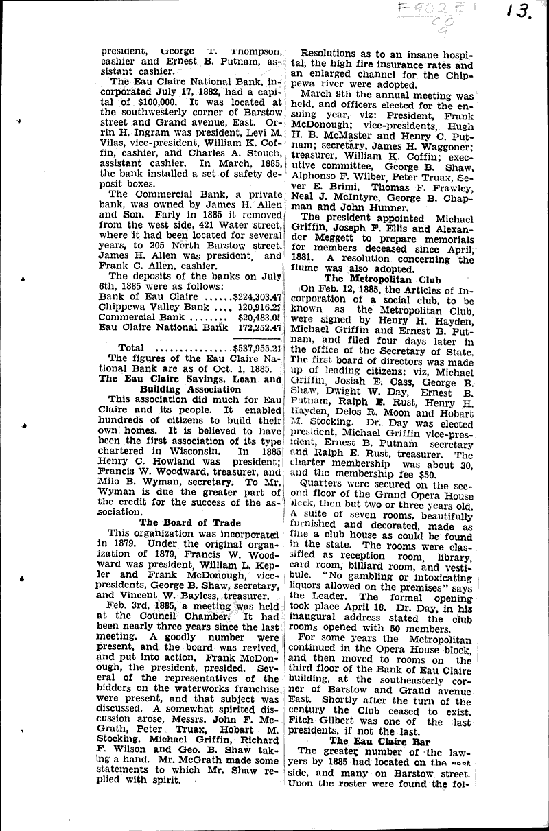  Source: Eau Claire Telegram Topics: Civil War Date: 1935-08-03
